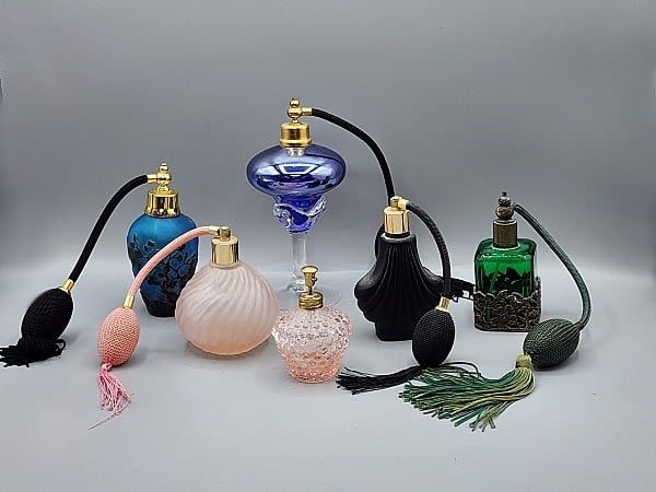 Lot 154: Group of Perfume Bottles With Atomizers