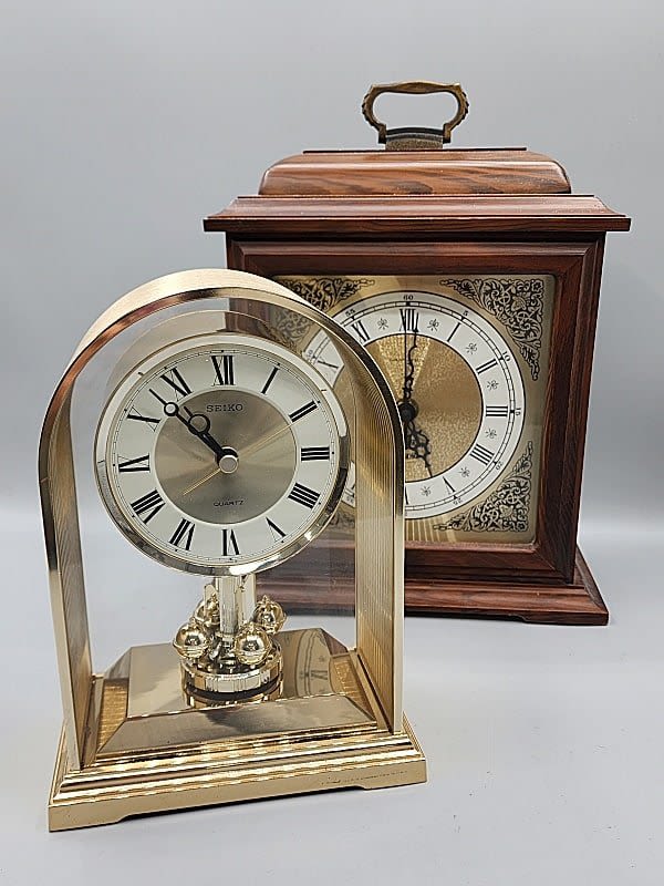 Lot 170: Mantle Clock & Anniversary Clock