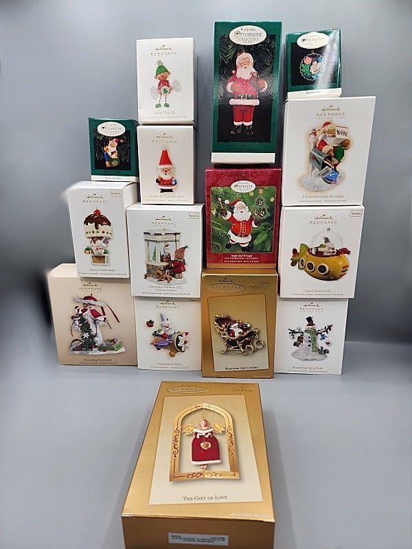 Lot 192: 15 Hallmark Keepsake Ornaments in Boxes