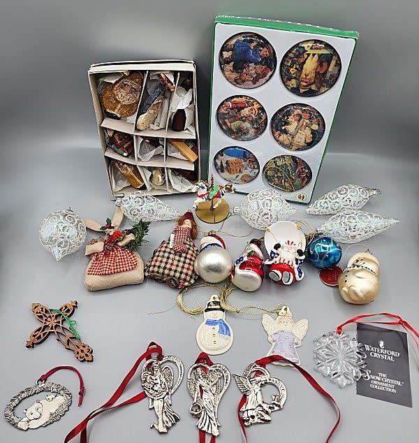 Lot 198: Christmas Ornaments - Lenox, Adler, Gorham