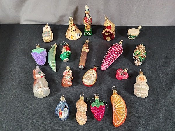 Lot 210: Group of Loose Old World Christmas Ornaments