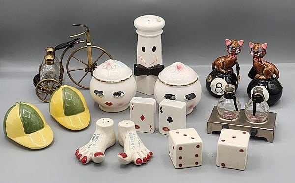Lot 240: Vintage Salt and Pepper Shakers-Novelty