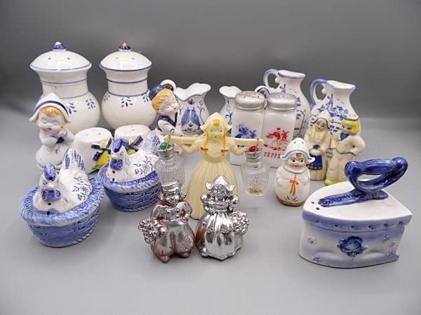 Lot 247A: Vintage Salt and Pepper Shakers-Delft, Dutch Theme