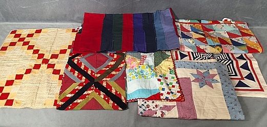 Lot 171: 7 Assorted Doll Quilts & More