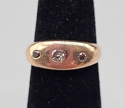 Early 20th Century 14K and Diamond Ring. The lot includes a sz 3.5 early 20th century 14K