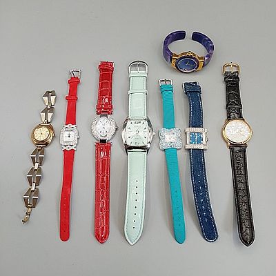 8 Designer Watches. A Jules Jurgensen automatic watch with MCM Mid Century Modern band in