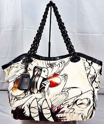 Prada LE Tessuto Fairy Tote. This is a Limited Edition Prada Tessuto print fairy tote bag by 