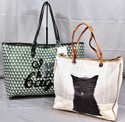 2 Anya Hindmarch Tote Bags. There are 2 Anya Hindmarch tote bags that are included in different 