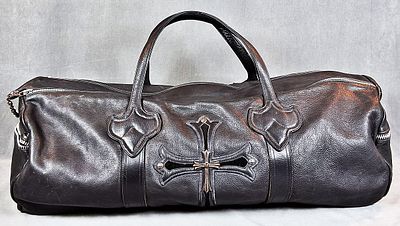 Chrome Hearts Travel Bag. This is a Chrome Hearts double zipper travel bag that is made with 