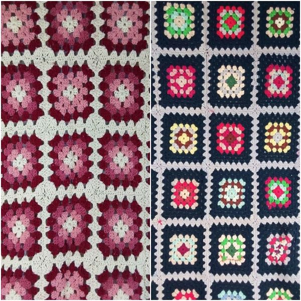 Lot 209: 2 Granny Square Afghans