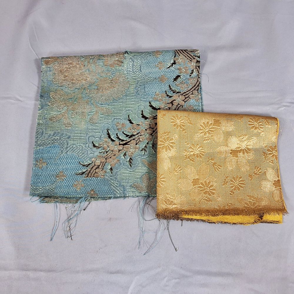 Lot 209: 2 Damask Fragment Samples