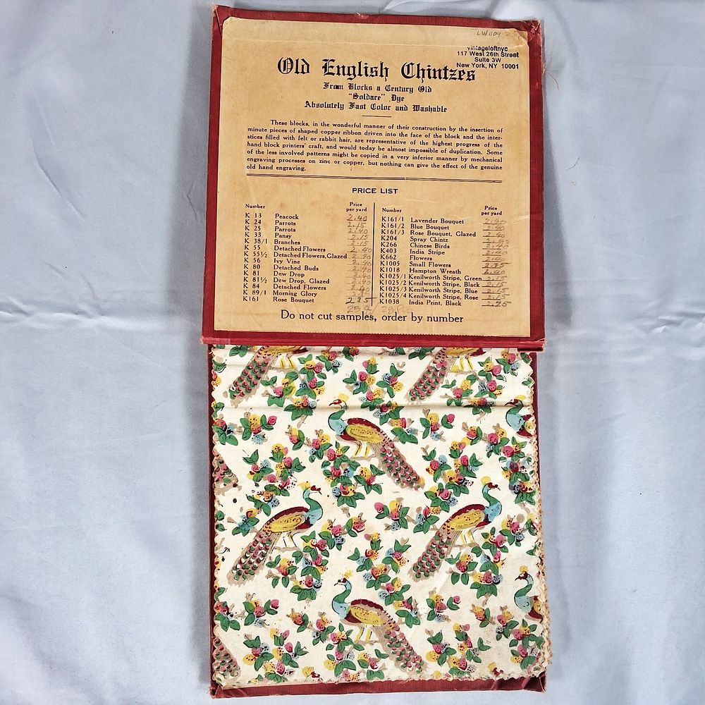 Lot 210: Book of Old English Chintzes