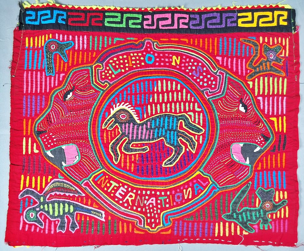 Lot 198: Guna Mola Panel Lions Club International