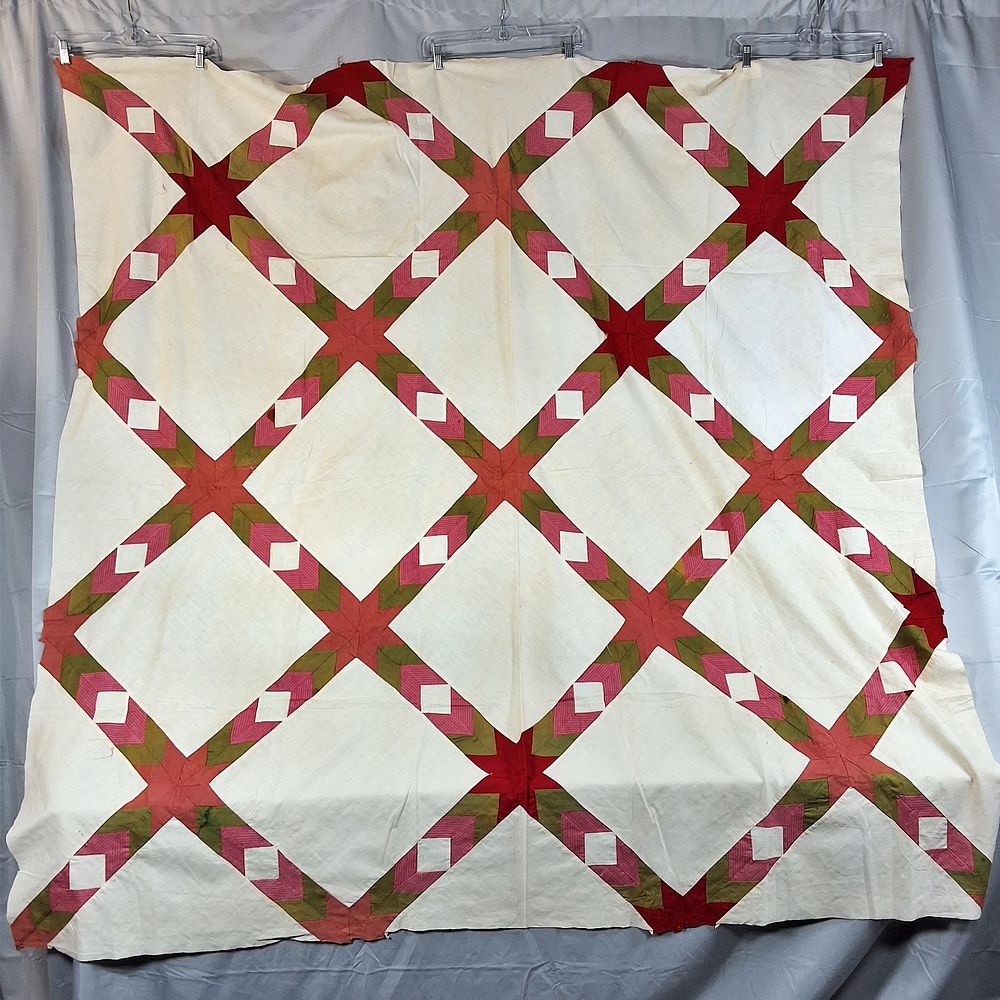 Lot 180: Vintage c1940 Spring Quilt Top