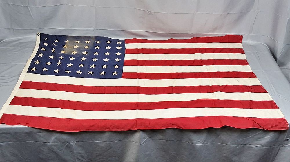 Lot 201: 48 Star American Flag.