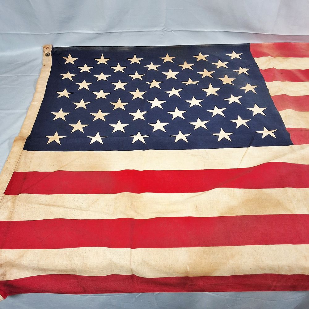 Lot 209: 2 Vintage American Flags - Post 1960