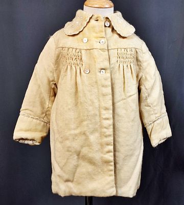 Antique Children's Wool Jacket. Vintage Small light tan antique children's wool jacket. It 