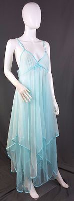 Diane Von Furstenberg Blue Nightgown. Light blue Diane Von Furstenberg nightgown sz Medium, made 