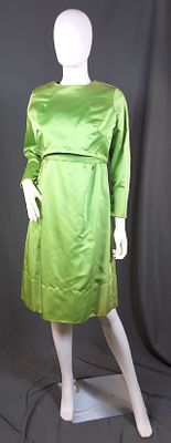 Vintage c1950s Green Suit Dress. Vintage 1950s green suit dress which includes a dress with no 