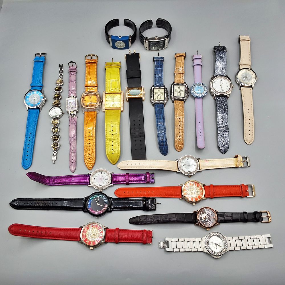 Lot 155: 20 Fashion Ladies Wrist Watches - Joan Rivers, Croton and More