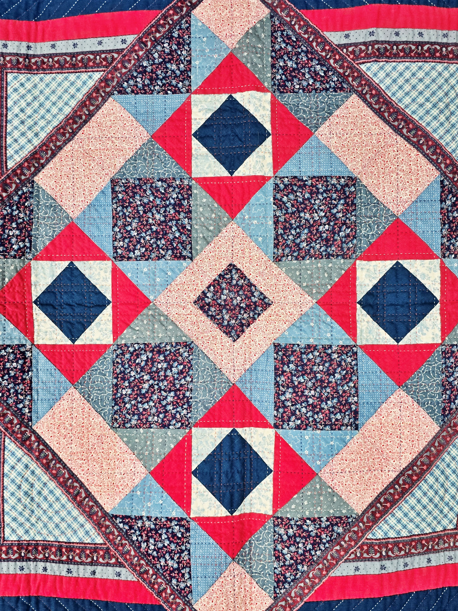 Plaid Quilt by Frances Abell Brand