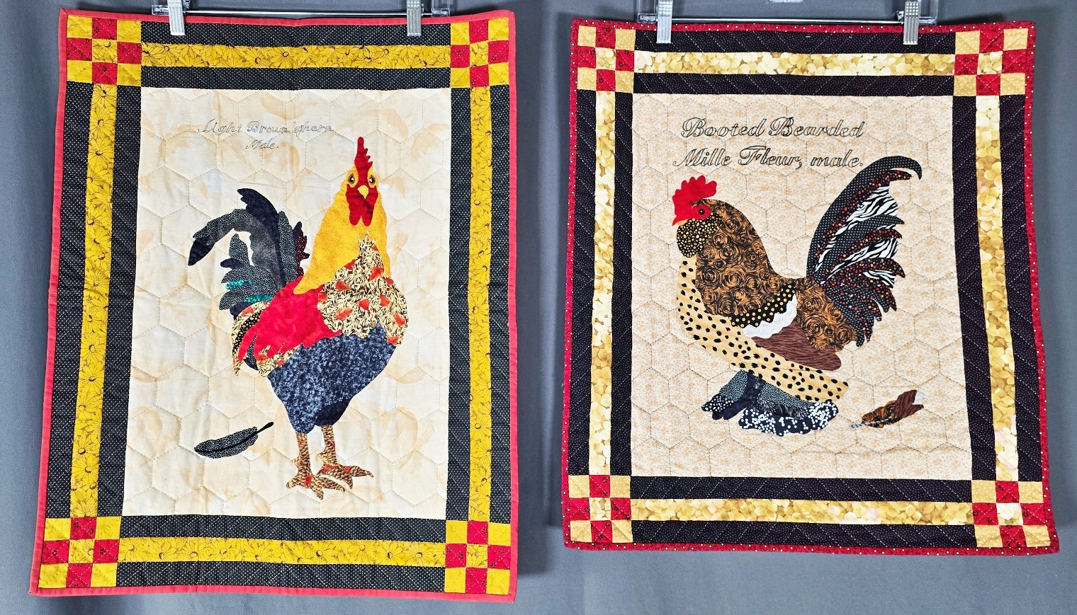 2 Chanticleer Small Quilts by Frances Abell Brand