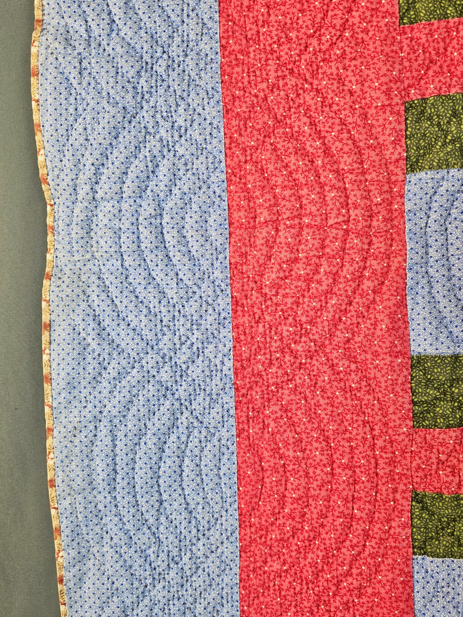 Antique 1880 Double Irish Chain Quilt