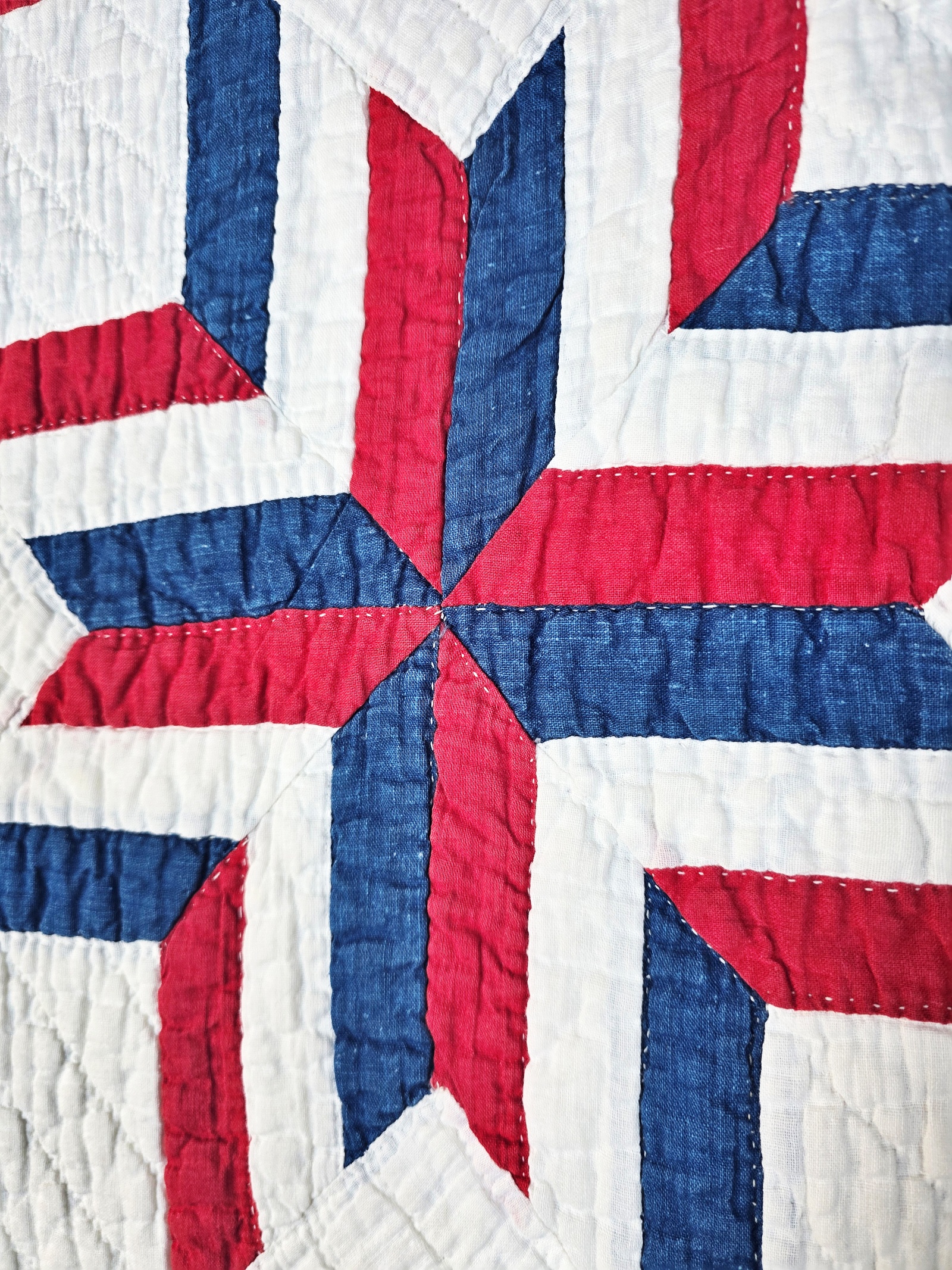 Vintage c1940s Liberty Star Quilt