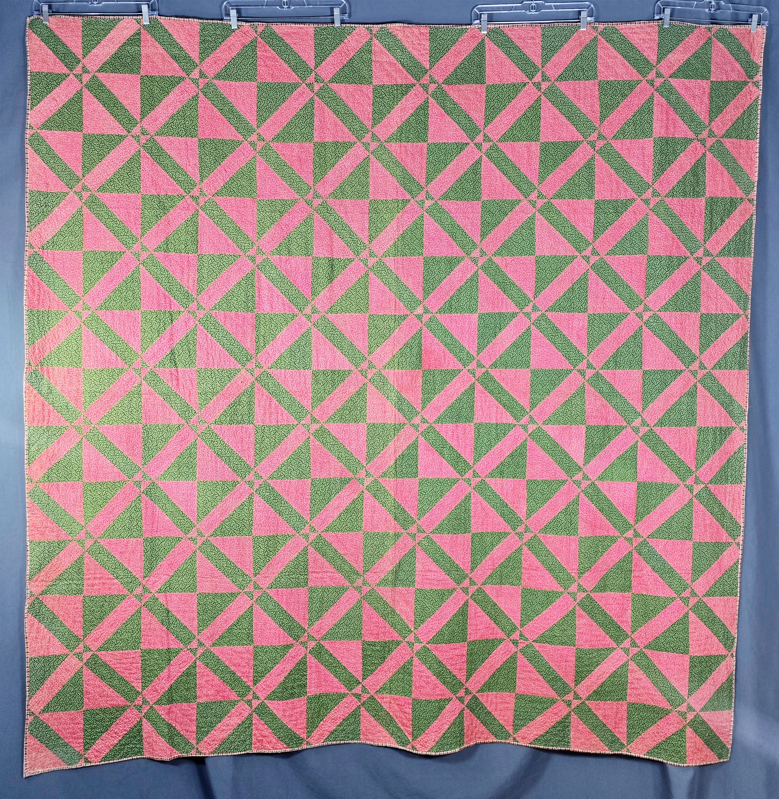 Antique c1880 Fly Foot Quilt
