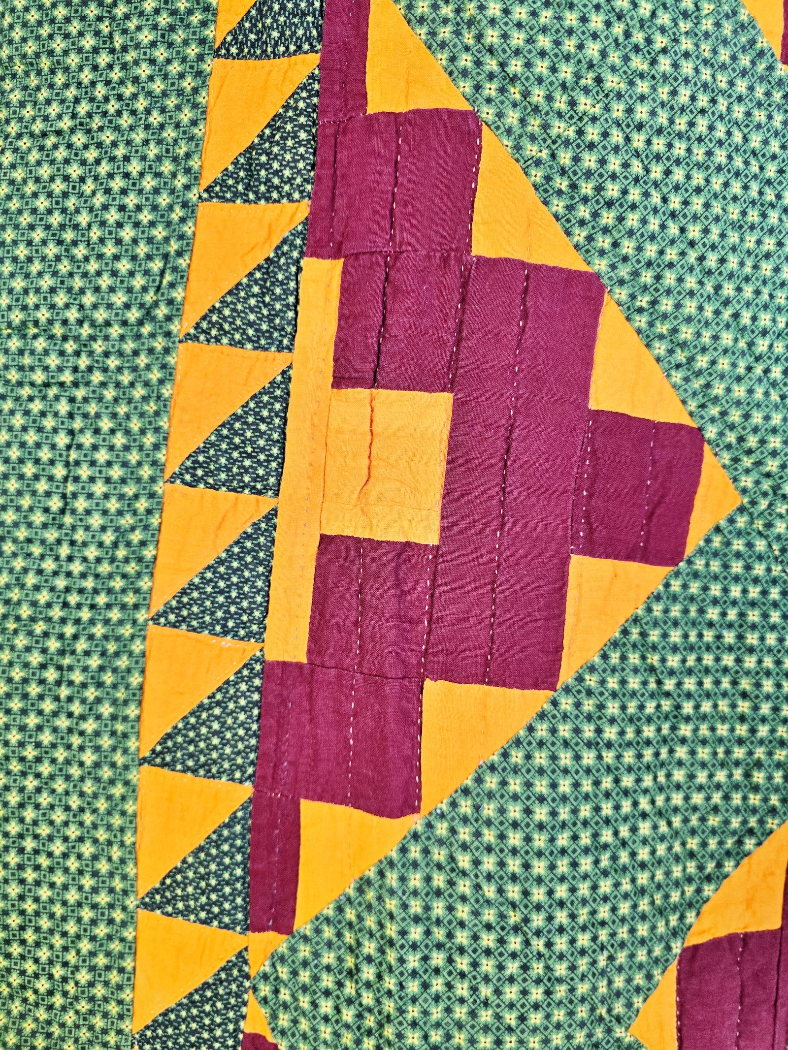Antique c1870 Album Block Quilt