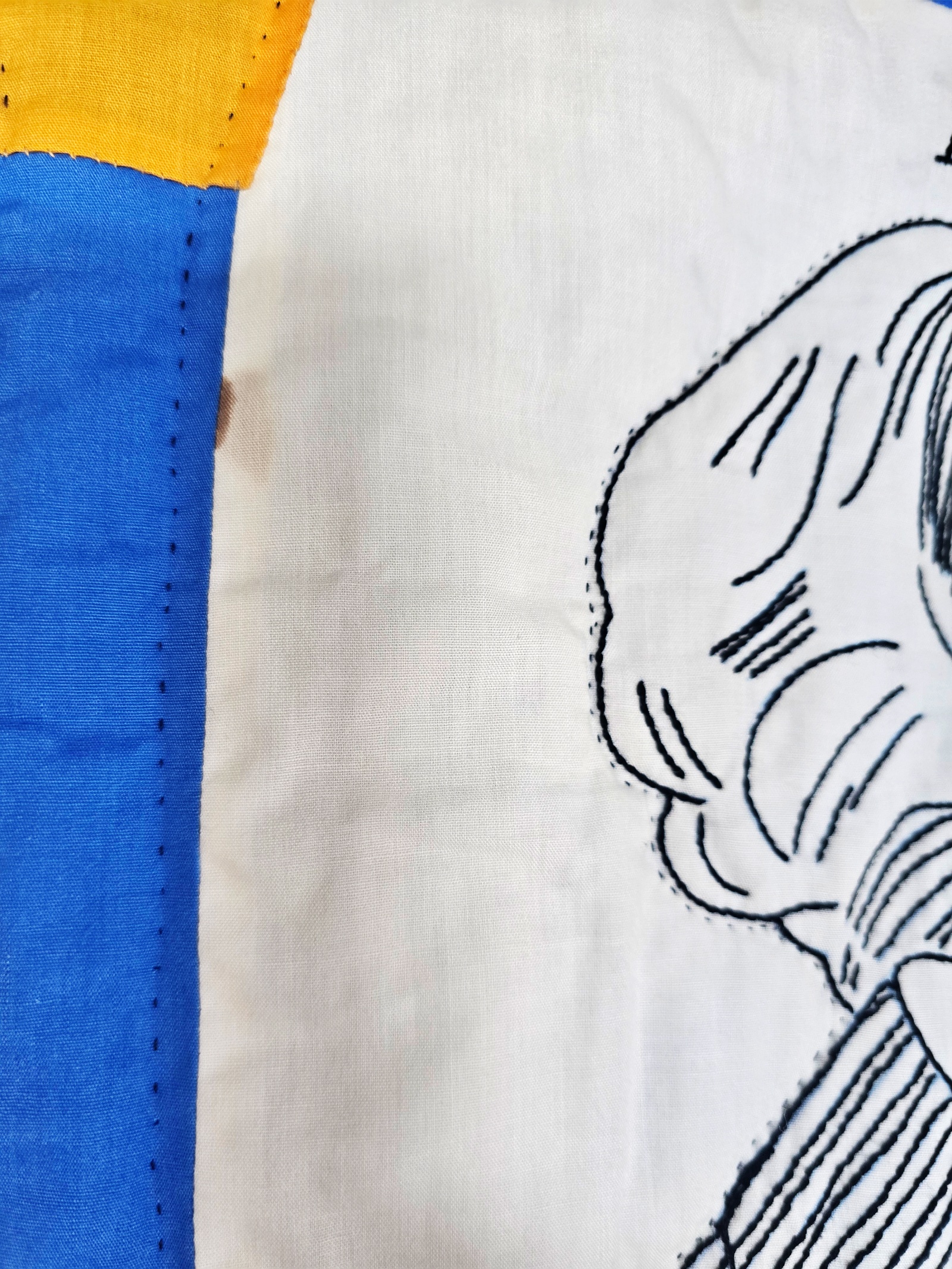 Vintage 1980 Presidents Embroidered Quilt