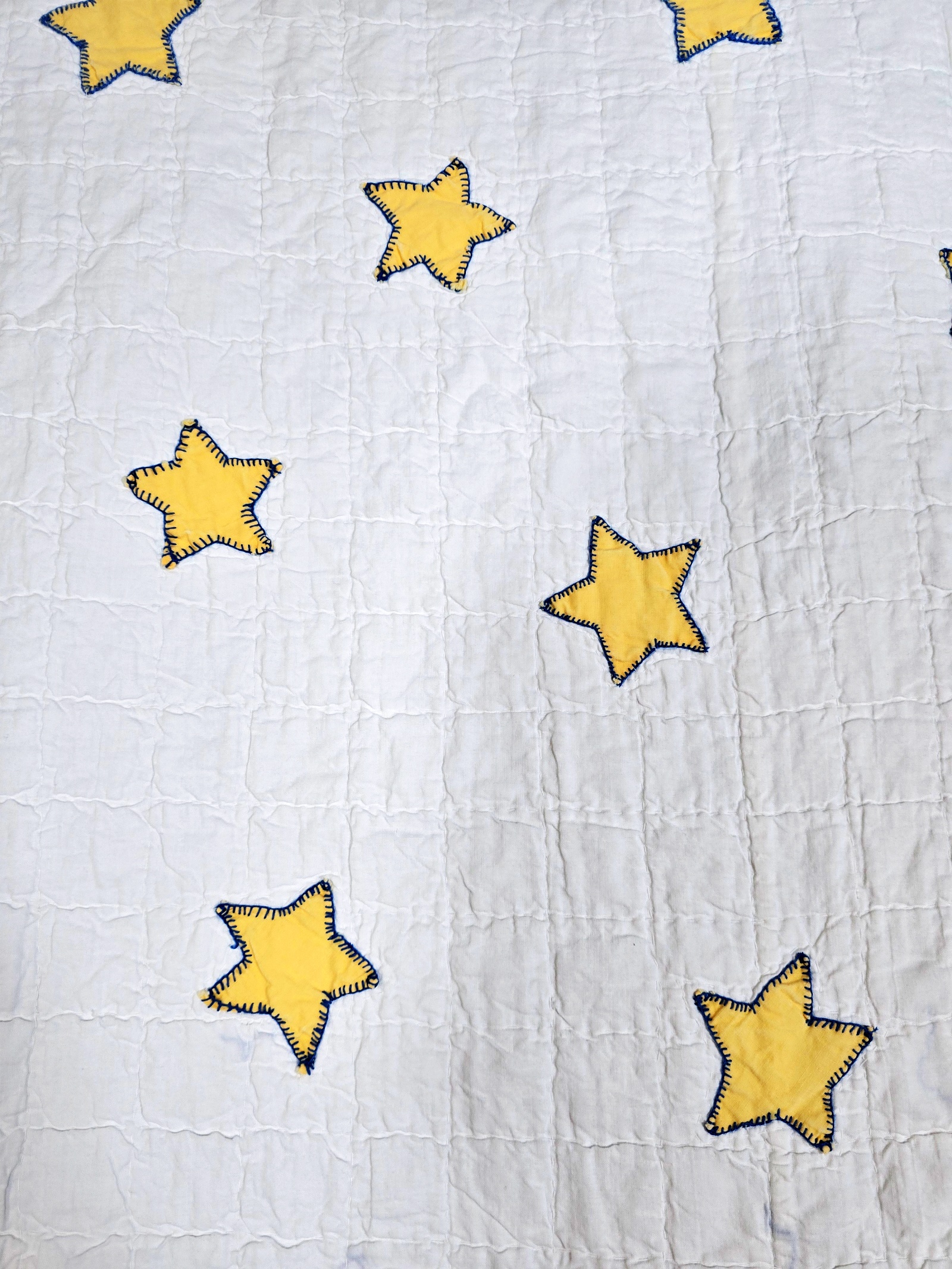 Vintage c1940 Patriotic Stars Quilt