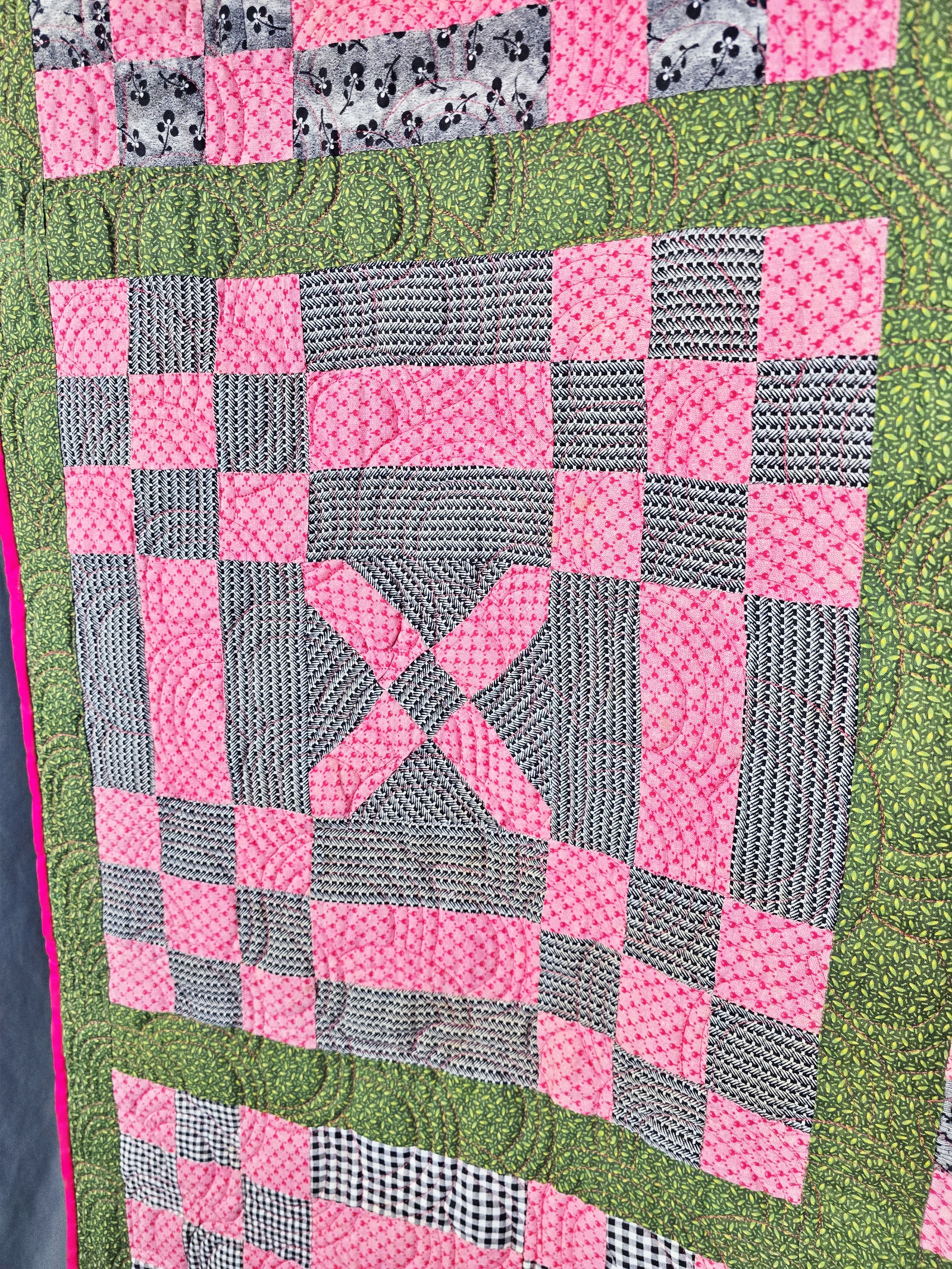 Antique c1890-2010 Cheesebox Quilt Variation