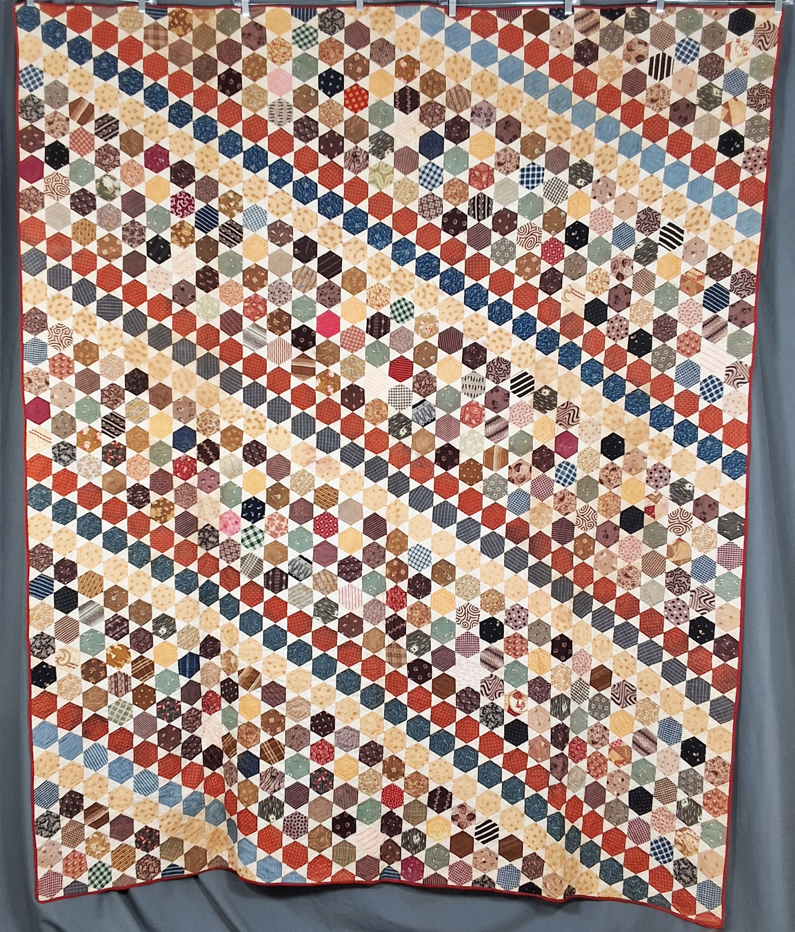 Antique c1890 Brilliant Star Quilt