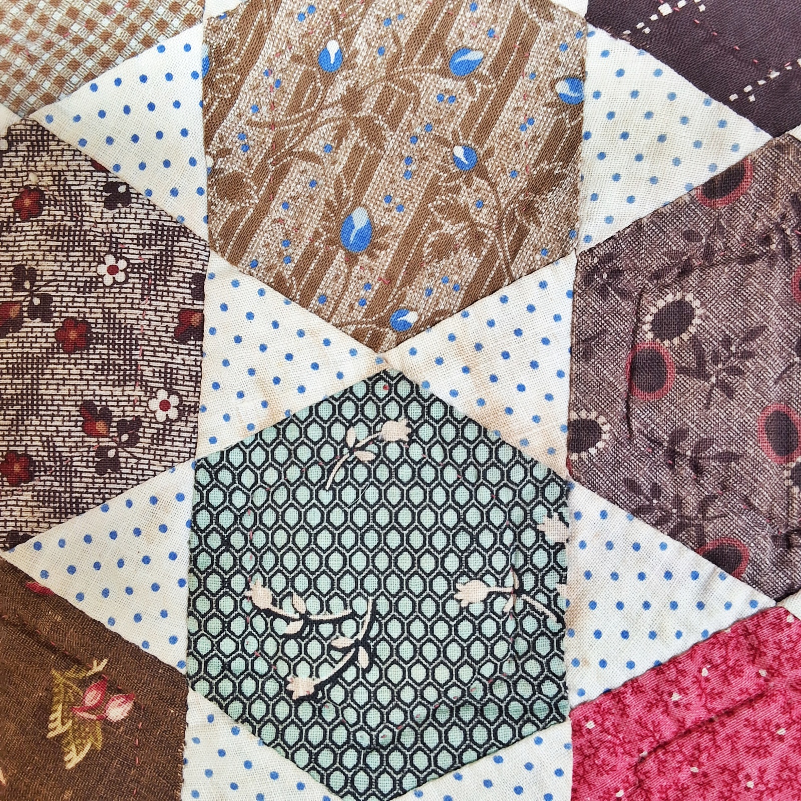 Antique c1890 Brilliant Star Quilt