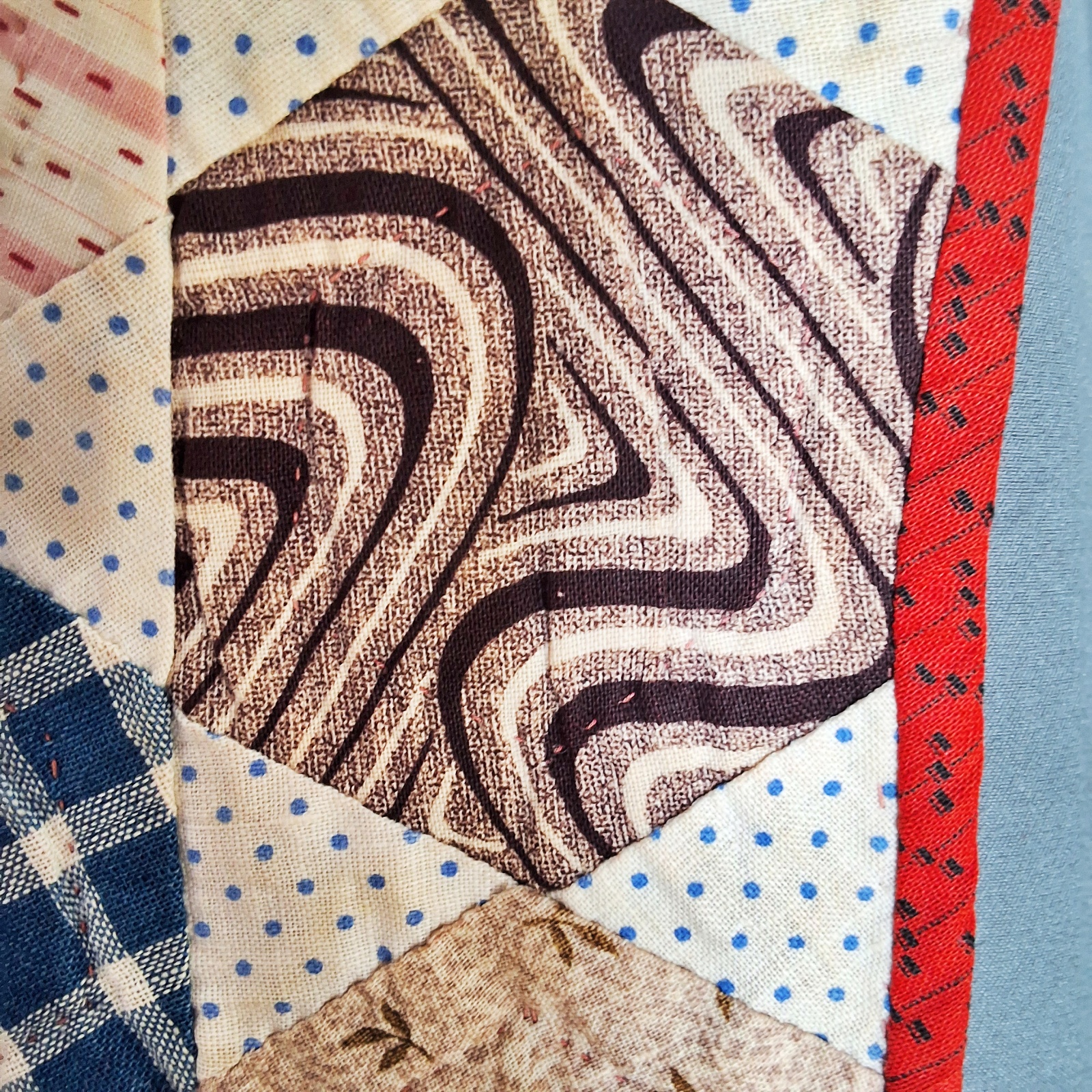 Antique c1890 Brilliant Star Quilt