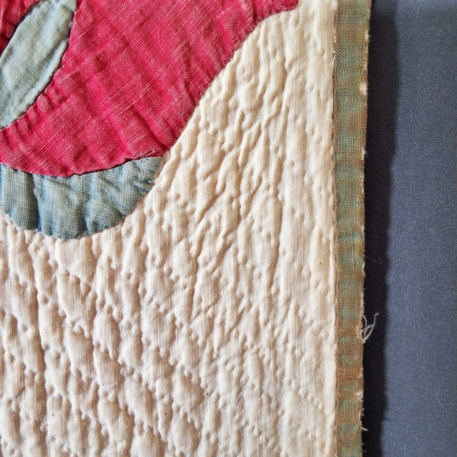 Antique c1850 Tulip Applique Quilt