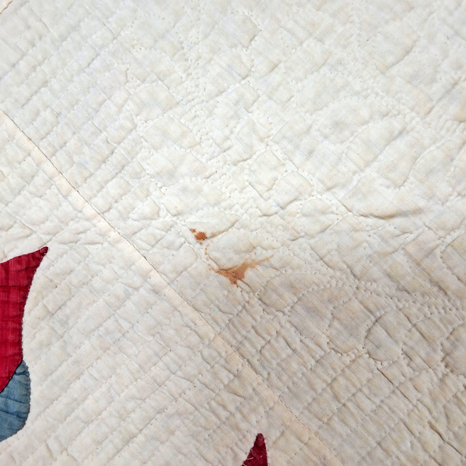 Antique c1850 Tulip Applique Quilt