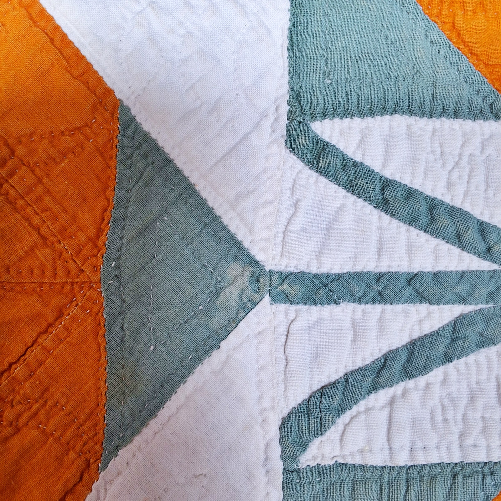 Antique c1880 Double Tulip Quilt