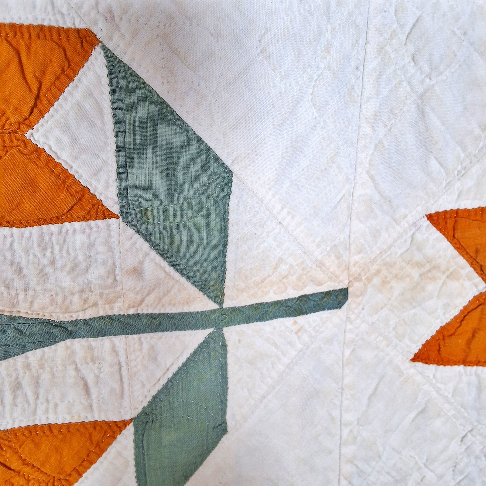 Antique c1880 Double Tulip Quilt