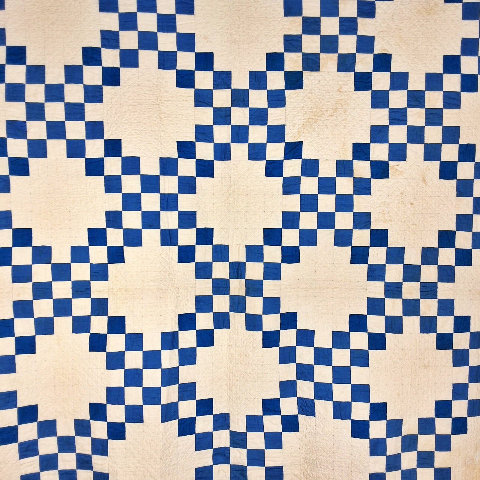 Vintage c1940 Double Irish Chain Quilt