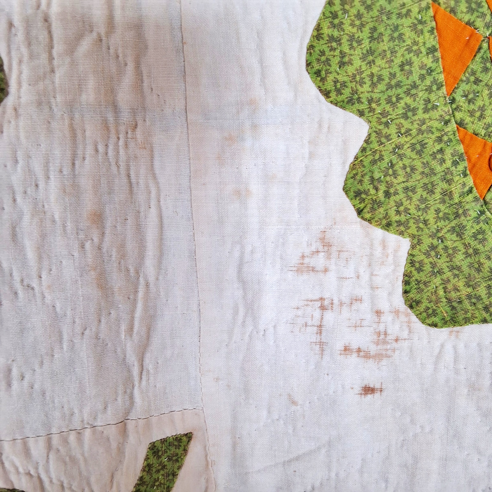 Antique c1860 Pineapple Quilt