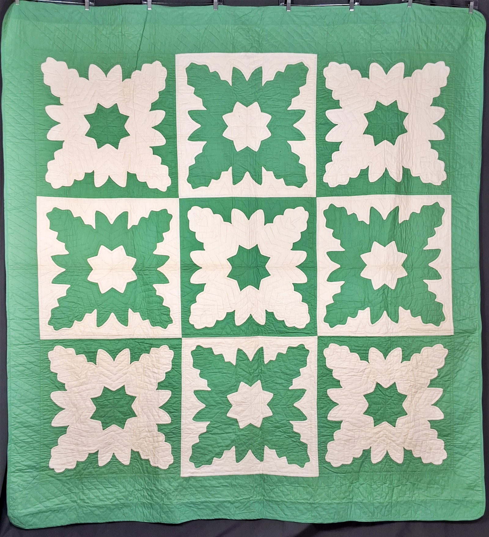 Vintage 1940 Scherenschnitte Snowflake Quilt