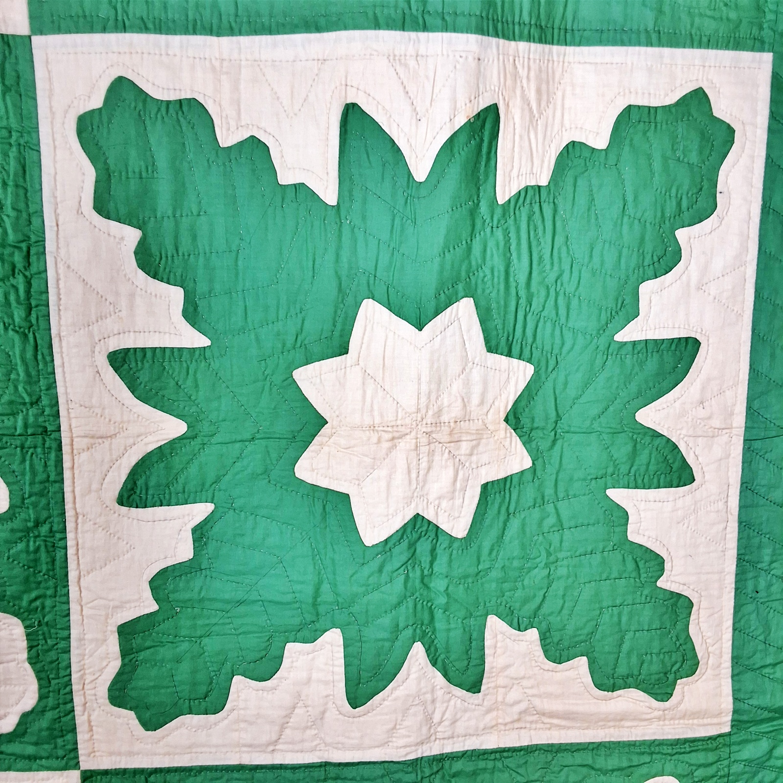Vintage 1940 Scherenschnitte Snowflake Quilt
