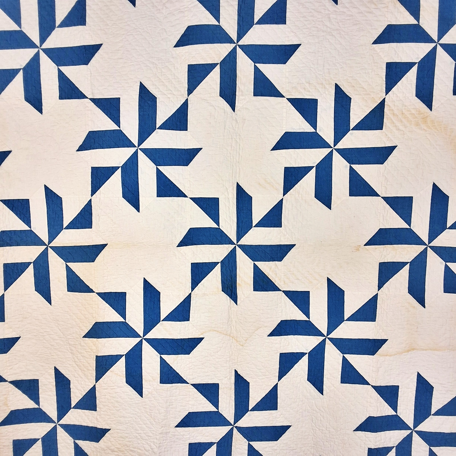 Vintage c1940 Pinwheel Variation Quilt