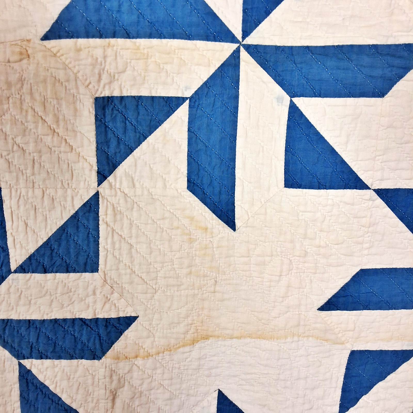 Vintage c1940 Pinwheel Variation Quilt