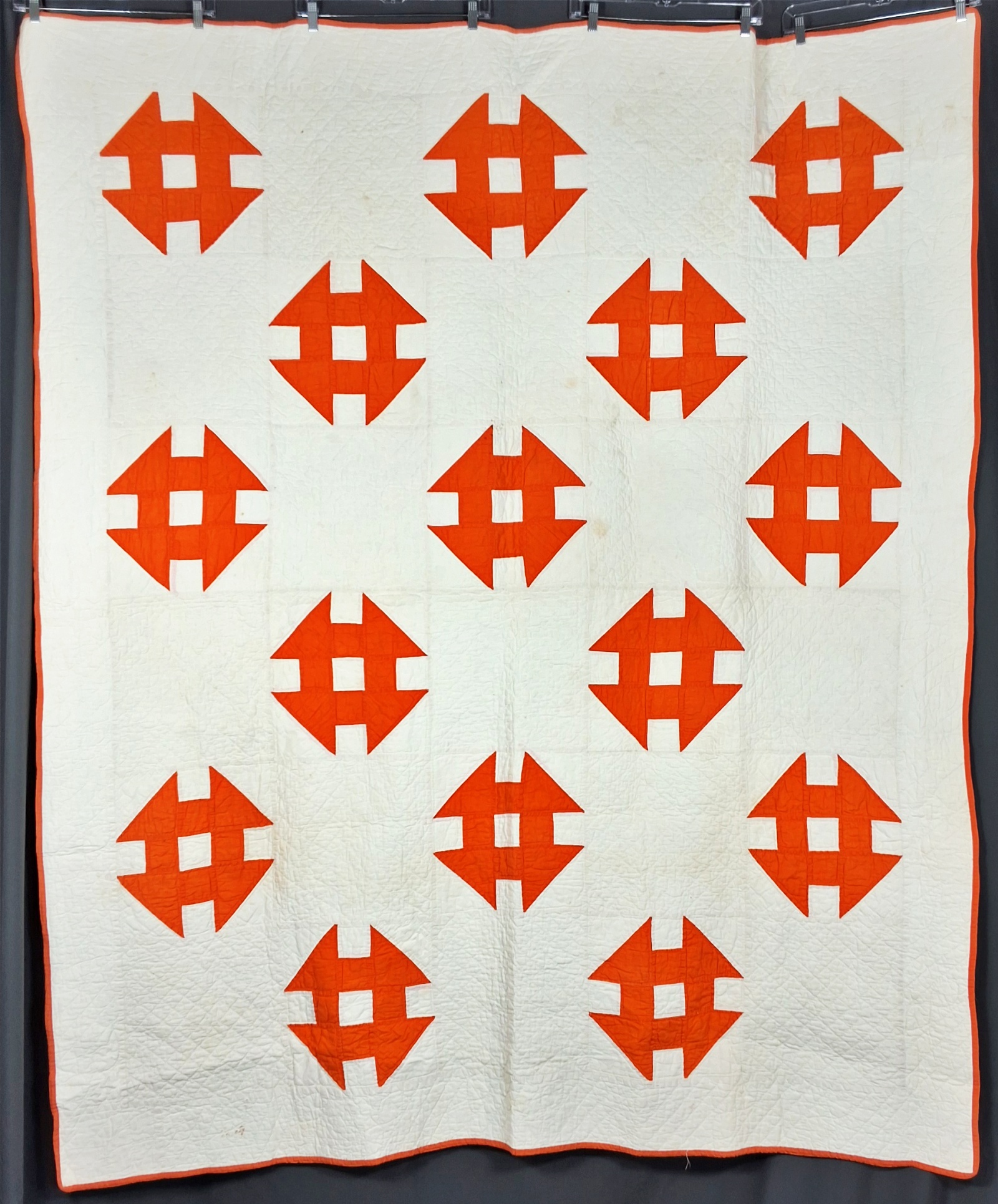 Vintage c1940 Monkey Wrench Quilt
