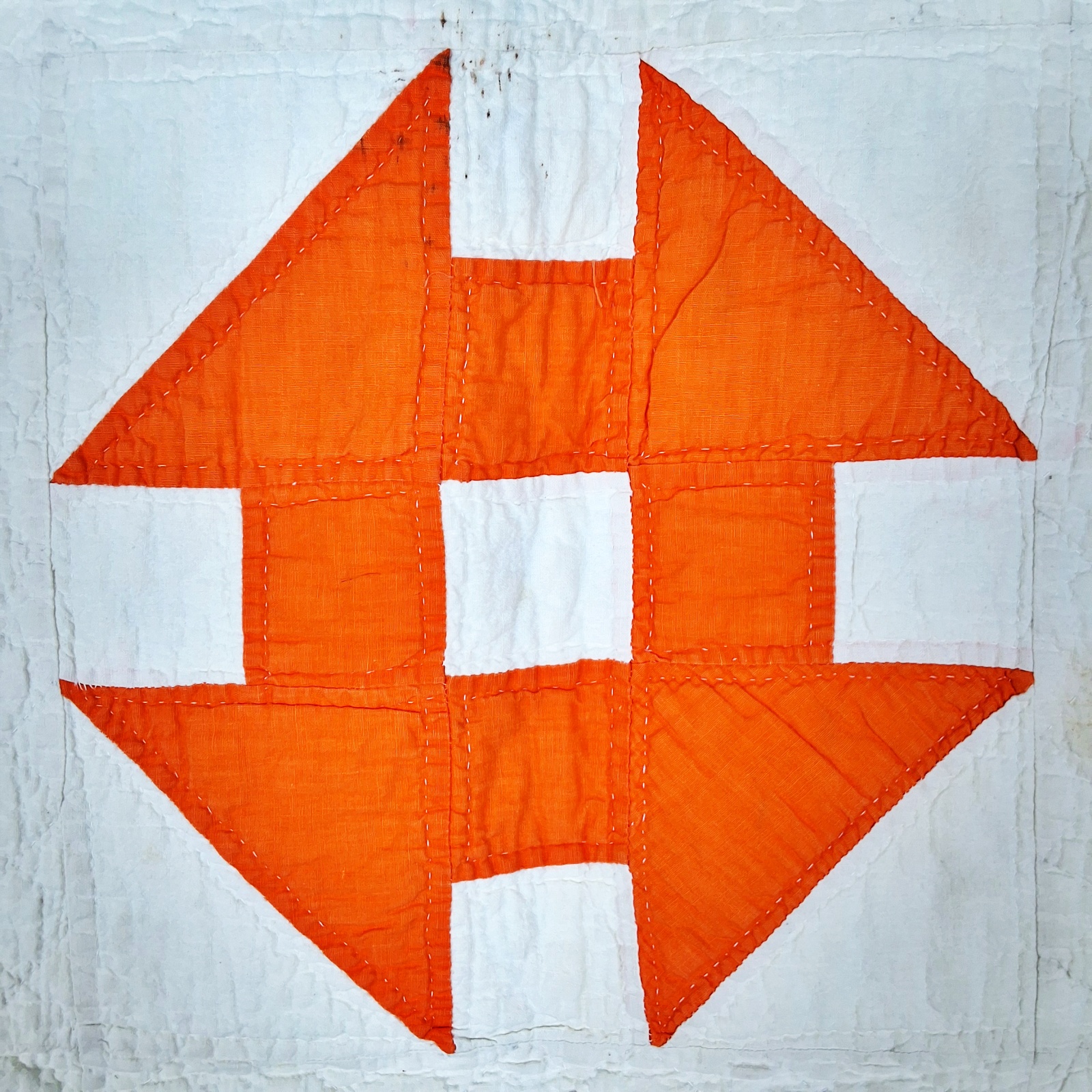 Vintage c1940 Monkey Wrench Quilt