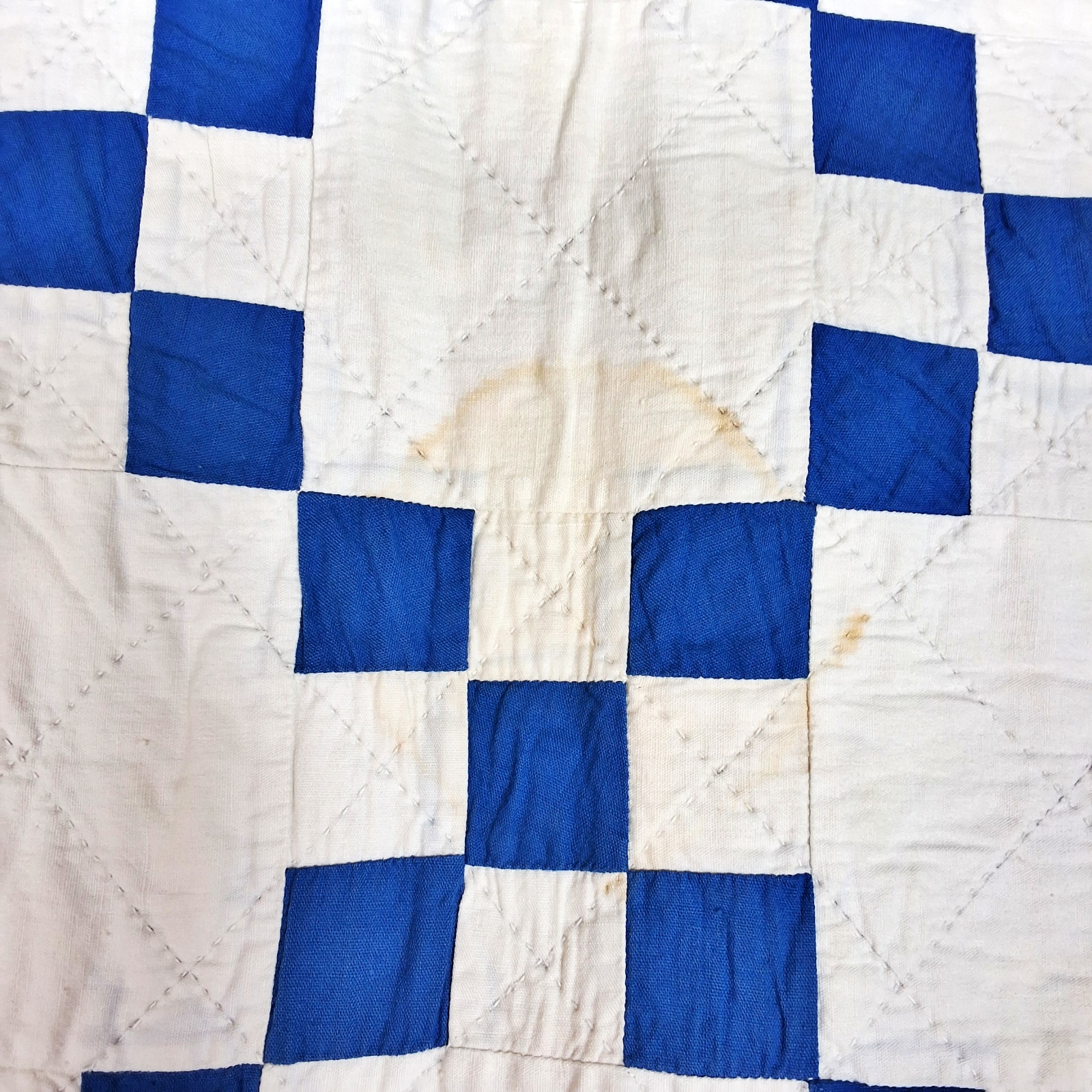 Vintage c1940 Irish Chain Quilt