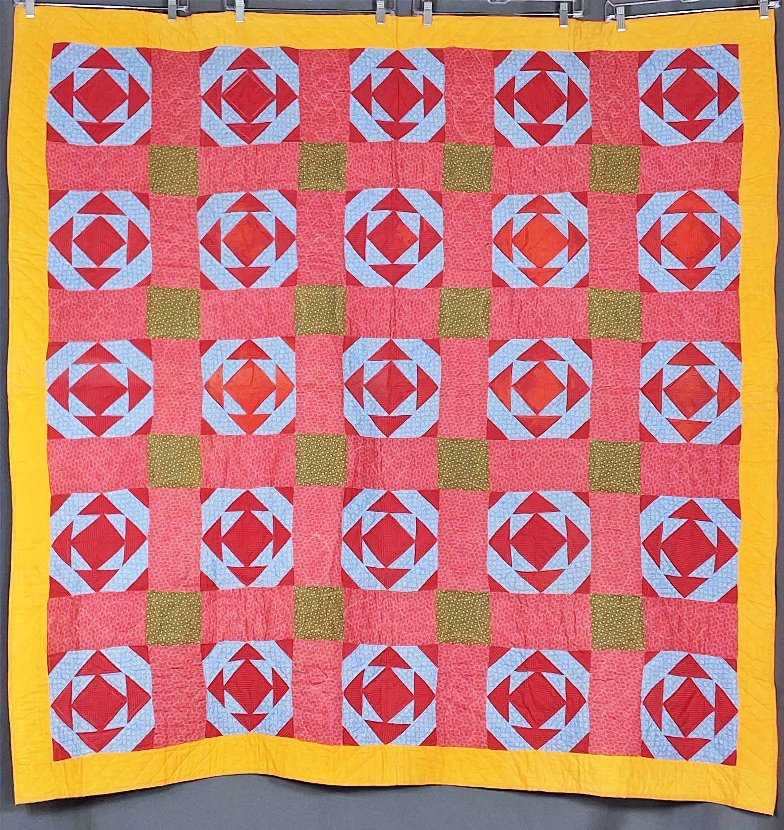 Antique c1900 Mosaic #50 Quilt